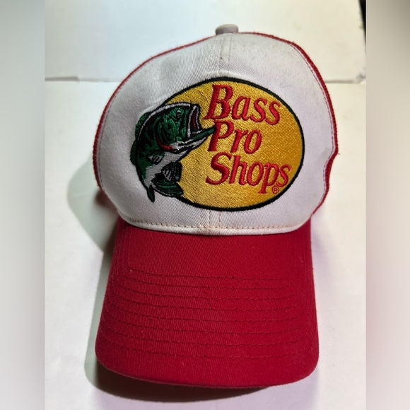 Bass Pro Shops Hat Men Embroidered  Logo Mesh Fishing Hunting Trucker Snapback - Picture 5 of 6